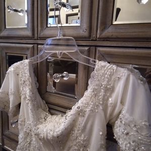 Silver and white bead Cape